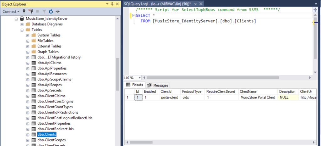 SQL Select Clients