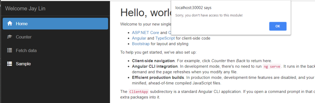 Test User Role